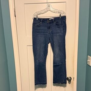 CAbi Dark Blue Ankle Jeans